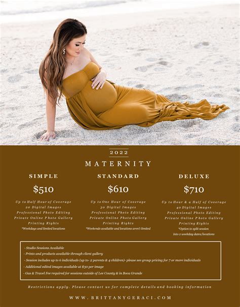 pricing — brittany geraci photography