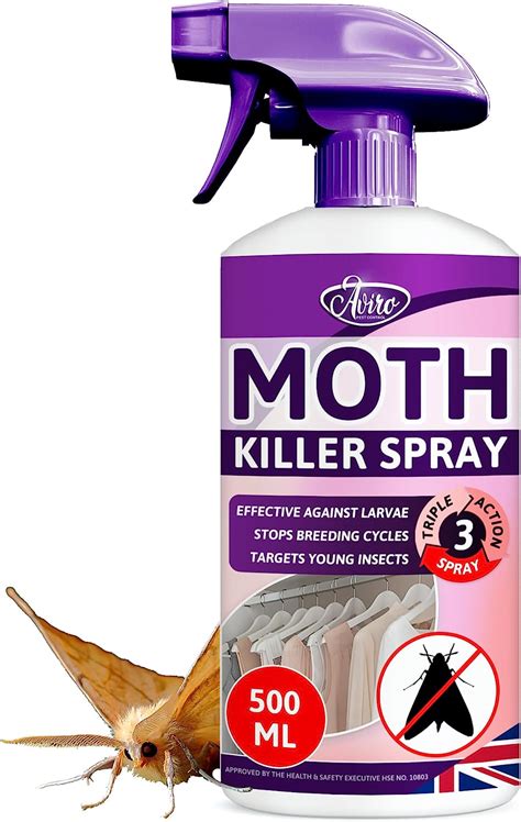 Aviro Moth Killer Spray Fast Acting Moth Repellent For Wardrobes