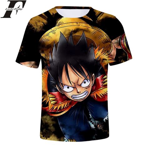 Luckyfridayf One Piece 3d Short Sleeve T Shirt Fashion Hot Anime