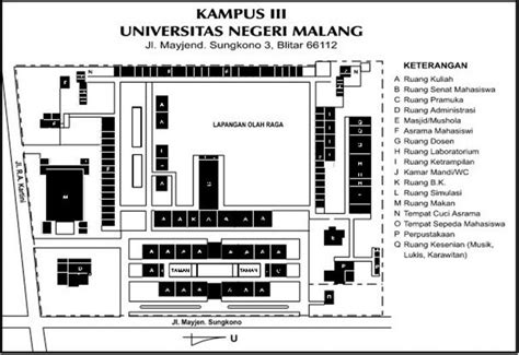 Denah Kampus Universitas Negeri Malang Fakultas Teknik Um