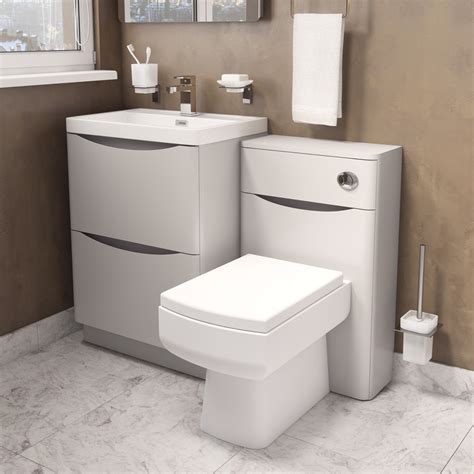 Whilst our plain wood cabinets will bring a touch of charm to your home our white free standing bathroom cabinets benefit from a fresh painted finish that will. 900MM Bali Grey Free Standing Vanity Unit Cabinet - Plumbworkz