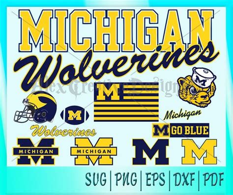 Check spelling or type a new query. 12 Michigan Wolverines SVG, Eps Dxf Png Pdf Monogran ...