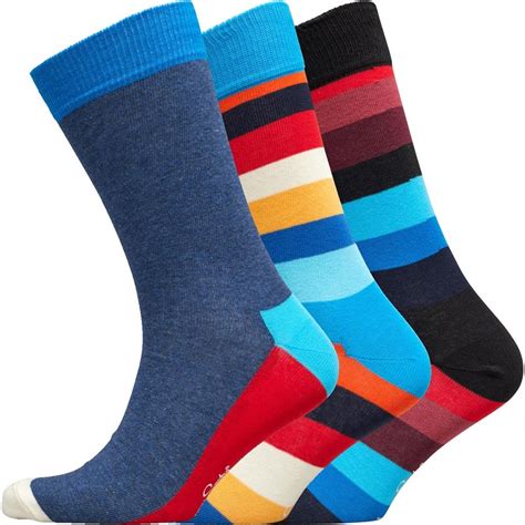 Buy Happy Socks Mens Three Pack Socks Multi