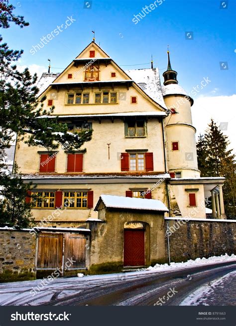 Fairytale Castle Under The Snow On A Beautiful Winter Day Appenzell