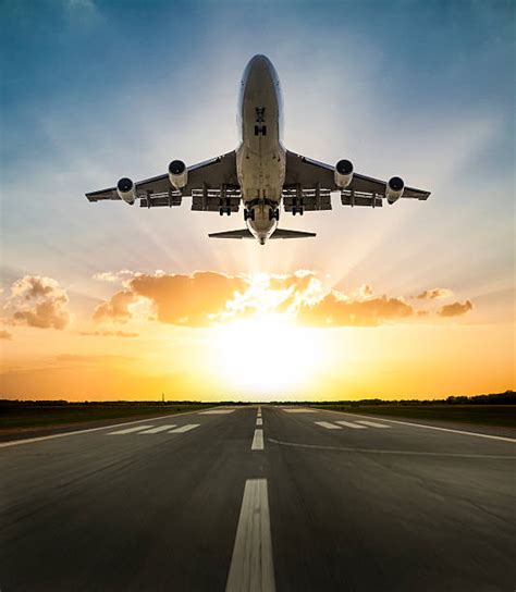 Airplane Taking Off Pictures Images And Stock Photos Istock