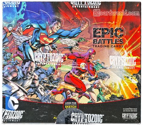 Dc Comics Epic Battles Trading Cards Box Cryptozoic 2014 Da Card World