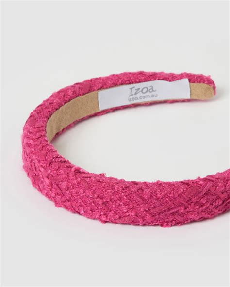 Izoa Delilah Headband Hot Pink Shop Online Hair Accessories