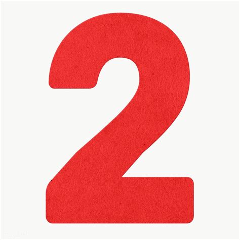 Red Number Two Design Element Free Image By Sasi
