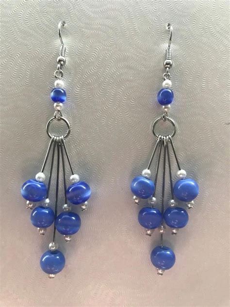 Fine Earrings Chalcedony And Pearl Earrings Dangle Drop Sterling