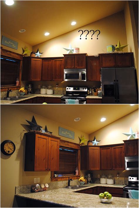 Decorate Above Kitchen Cabinets