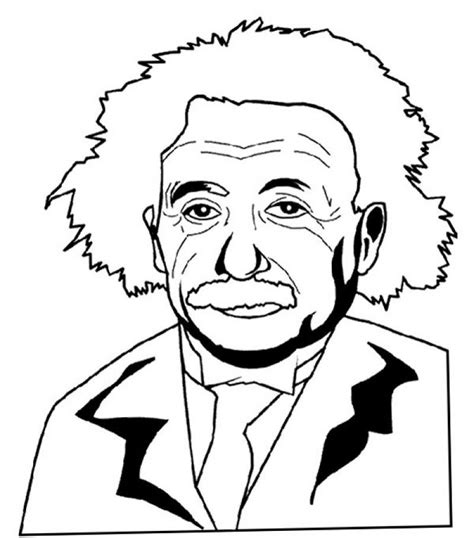 Albert Einstein Coloring Pages For Preschoolers Color
