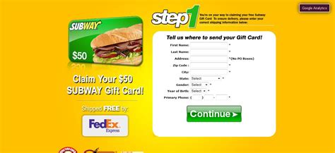 Subway is an american fast food restaurant franchise that primarily sells submarine sandwiches, salads and beverages. Prizerebel Tutorials: Subway $50 Gift Card