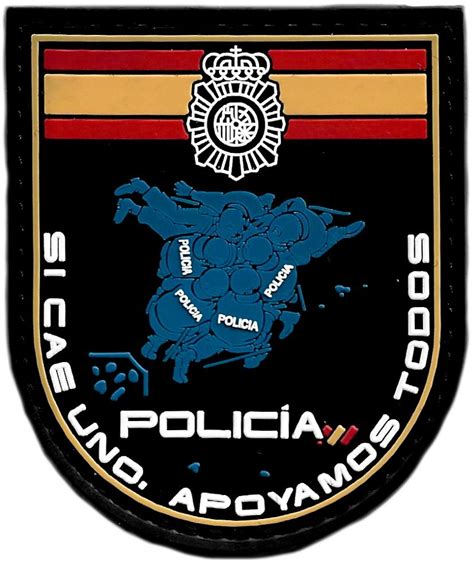 PolicÍa Nacional Cnp Si Cae Uno Apoyamos Todos Parche Insignia Emblema