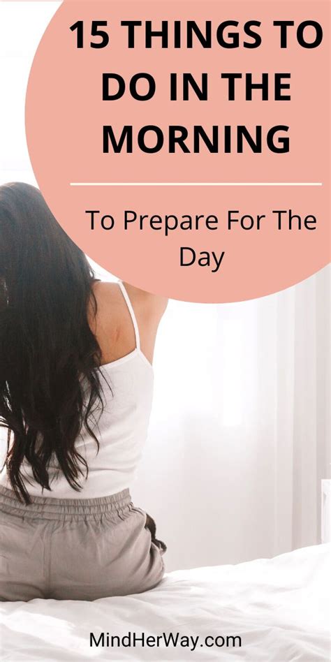 15 Things To Do In The Morning To Prepare For The Day Healthy Routine