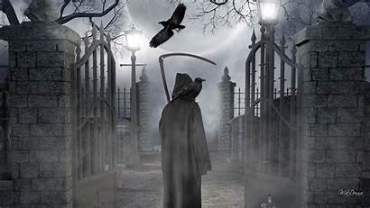 Grave Wallpapers Watcher Cure Graveyard Background Creepy