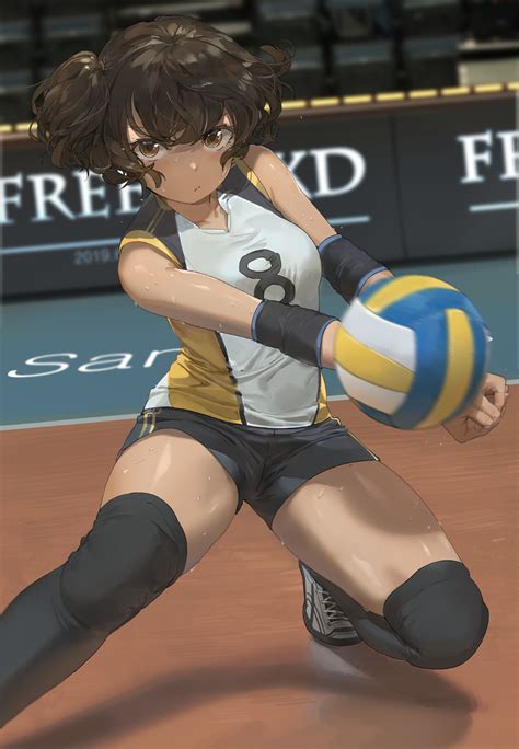 Artstation Volleyball Yohan Han Volleyball Anime Volleyball Girls