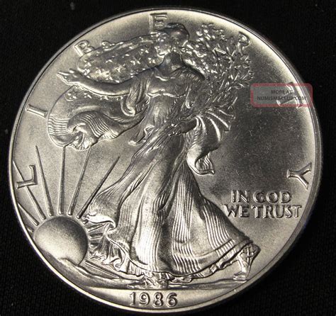 1986 American Silver Eagle Bullion Coin Key Date Uncirculated Nr