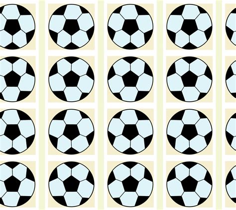 Seamless Pattern With Soccer Balls Free Stock Photo Public Domain