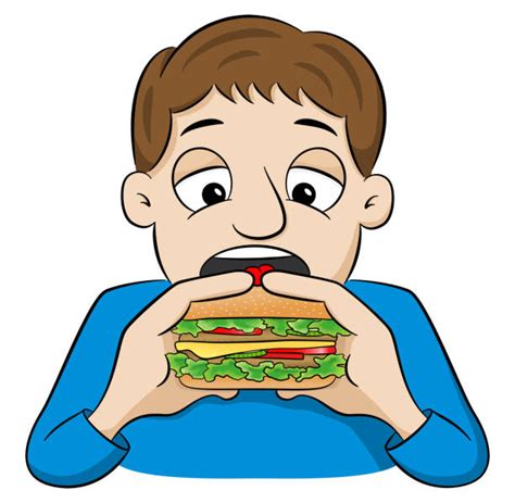 Guy Eating Sandwich Illustrations Royalty Free Vector Graphics And Clip