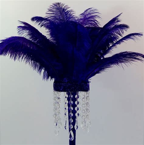 Fabulous Tall Purple Feather Diy Centerpiece In 5 Easy Steps