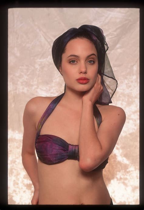 Rarely Seen Provocative Photos Of A Lingerie Clad Angelina Jolie At 16 ~ Vintage Everyday