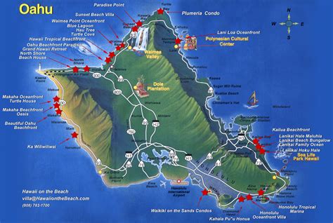 Large Map Of Oahu