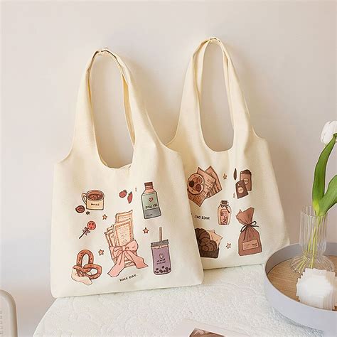 New Korean Style Eco Bag Shopping Bag Tote Bag Casual Etsy