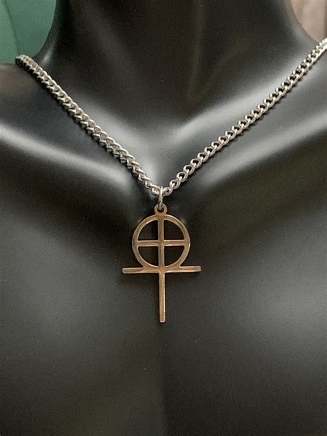 Gnostic Cross Necklace Gnostic Pendant Gnosticism Jewelry Etsy
