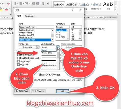 Instructions On How To Create Underlined Text In Word Knowledge