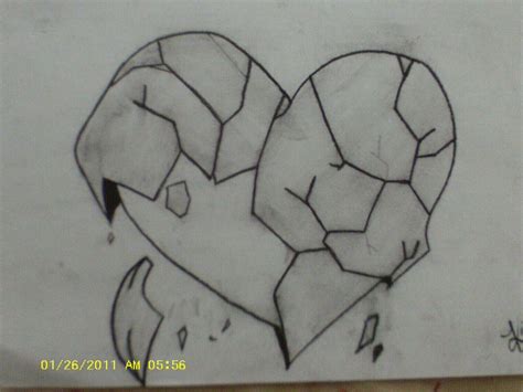 √ Emo Drawings Of Broken Hearts In Pencil