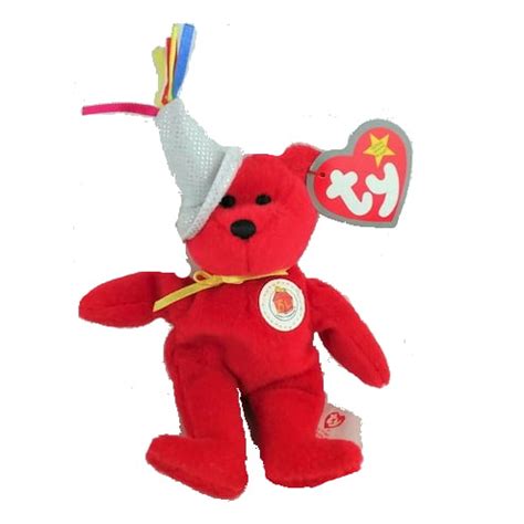 Ty Teenie Beanie Babies McDonald S RED BEAR Happy Meal 25th