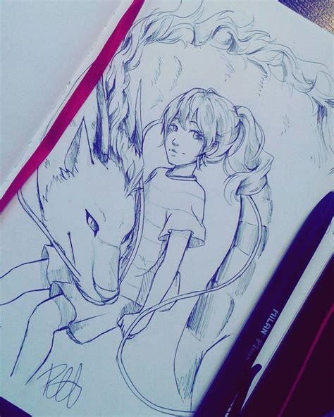 Spirited Away Sketch By On Deviantart Drawings Artist