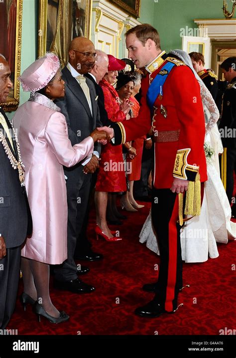 Governor General Of Jamaica Sir Patrick Allen And Wife Lady Denise Allen Meet The Duke Of
