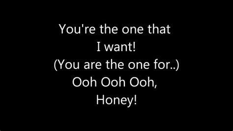 grease you are the one that i want lyrics youtube