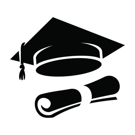 Download Silhouette Of A Graduation Scroll Illustrations, Royalty ...