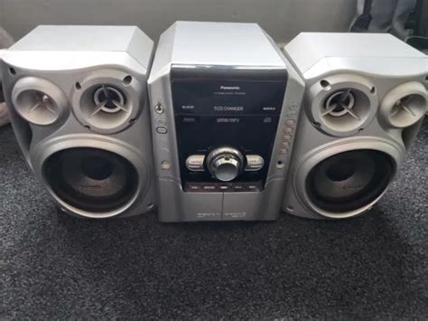 Panasonic Cd Stereo System Sa Ak Disc Changer Dual Cassette Mp Collection Picclick Uk