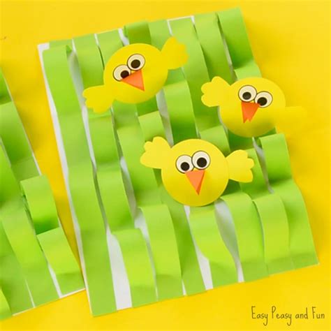 Spring Chick Paper Craft - Easter Craft Ideas - Easy Peasy ...
