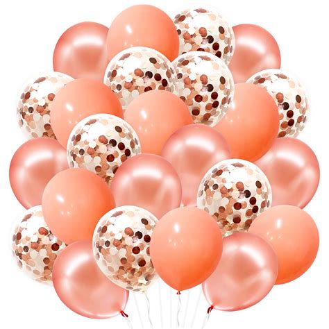 Buy Pack Of 30 Rose Gold Balloons Set 12 Inch Rose Gold Balloon