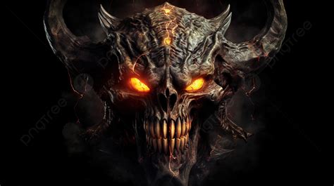 Fire Demon Skull Hd Wallpaper Hdx Background Cool Demon Pictures Cool