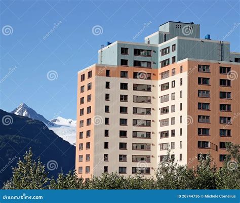 Old Army Housing In Whittier Alaska Stock Photo Image Of Structure