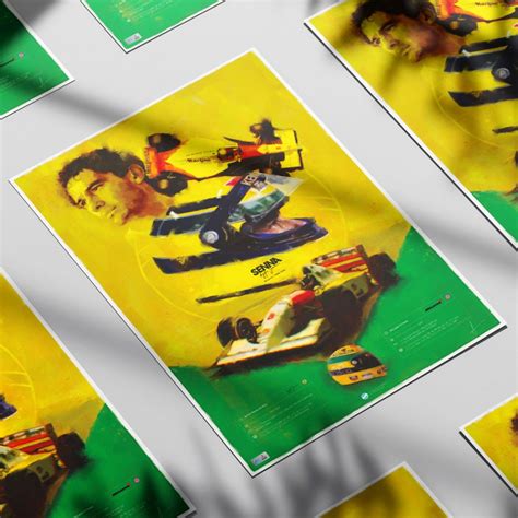 Ayrton Senna F1 Poster F1 Prints F1 Art Aj Wellburn Uk