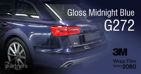3m 2080 Car Wrap Series Gp272 Gloss Midnight Blue Colors