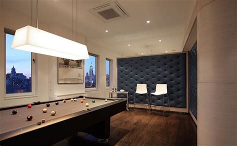 Modern Billiard Living Room In New York Interior Design