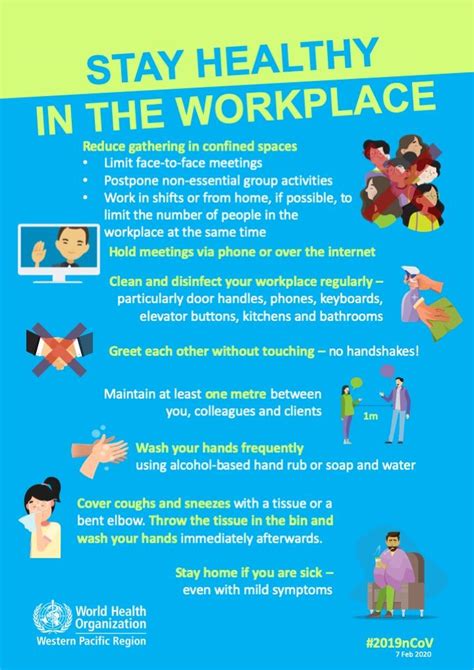 Who China Stay Healthy In The Workplace Infographics