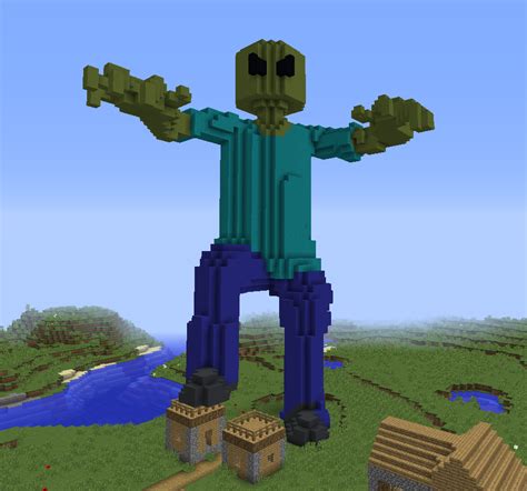 Giant Zombie Build Rminecraft