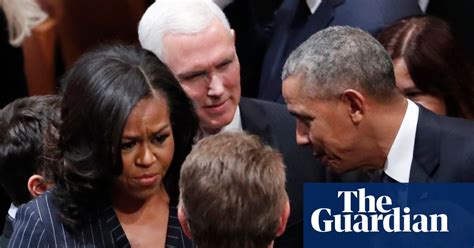 Trumps Obamas And Clintons Attend Funeral Of George Hw Bush In