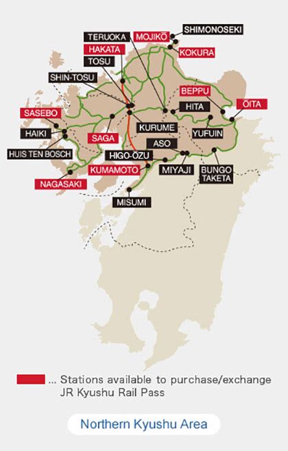 Northern Kyushu Rail Pass Book Jr Pass For Northern Kyushu Area