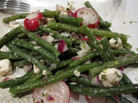 Salade de haricots verts à la feta Legumes et Chocolat