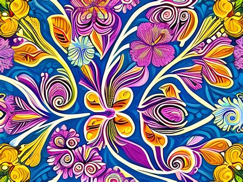 Flower Flourishes Digital Art Free Stock Photo - Public Domain Pictures