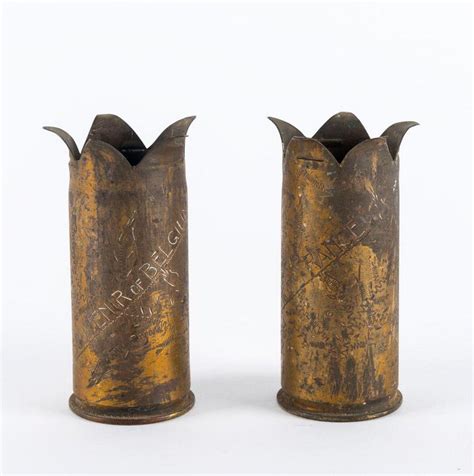 Belgium Souvenir Trench Art Shells From Wwi Trench Art Militaria